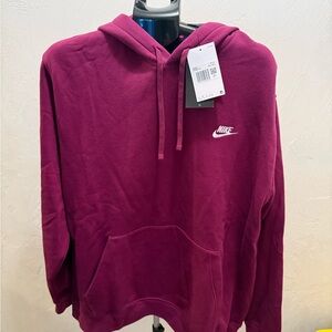 Nike Men's Maroon Pullover Hoodie